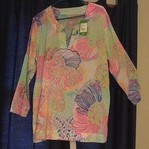 Lilly pullitzer tunic size XL NWT
